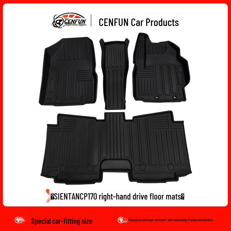 Right-Hand Drive TPE Floor Mats for Toyota Daihatsu Tanto/SIENTA NCP 170/10 Series