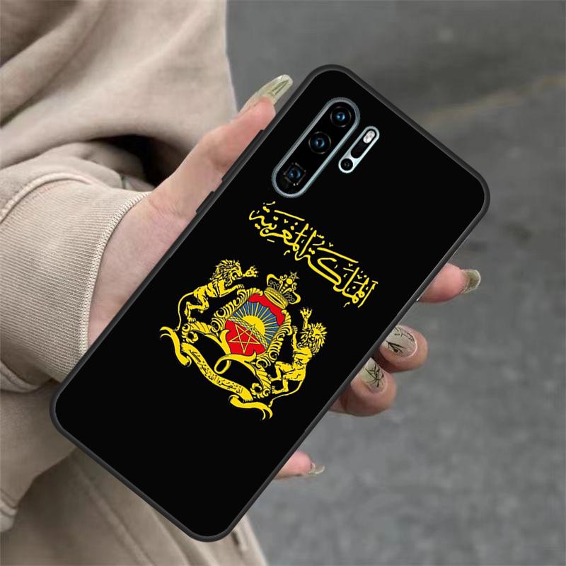 Marokko Flagge Wappen Hülle Für Huawei Nova 9 SE 10 5T 11i 8i 7i 3i Y61 Y91 Y60 Y70 Y90 P20 P40 Lite P30 Pro Abdeckung