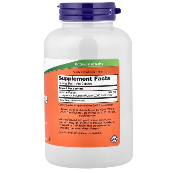 Cayenne Pepper Extract, Cayenne 500, Now Foods 250vegcaps (71128072)