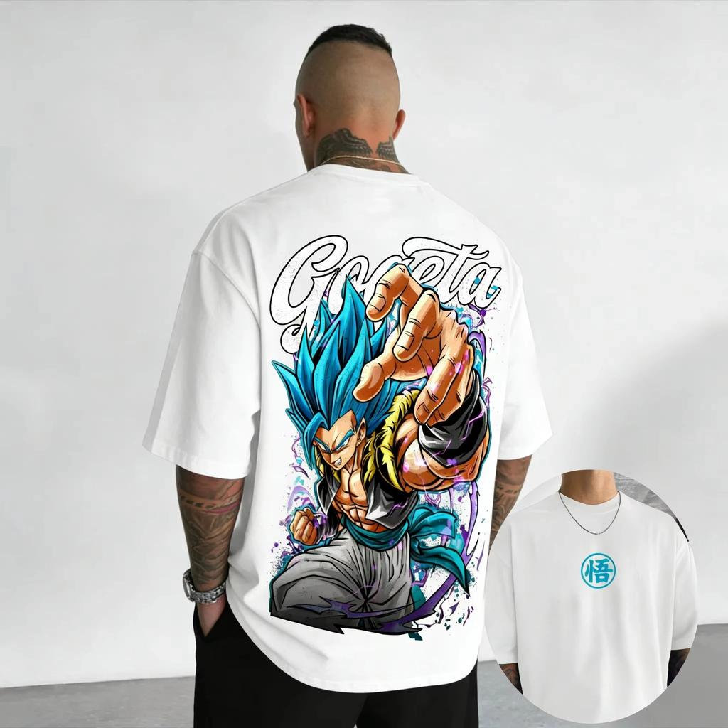 Dragon Ball Anime pure Cotton T-shirt 2026 Summer New Super Saiyan Printed Men and Women Hip Hop Fashion Casual Short Sleeve Top