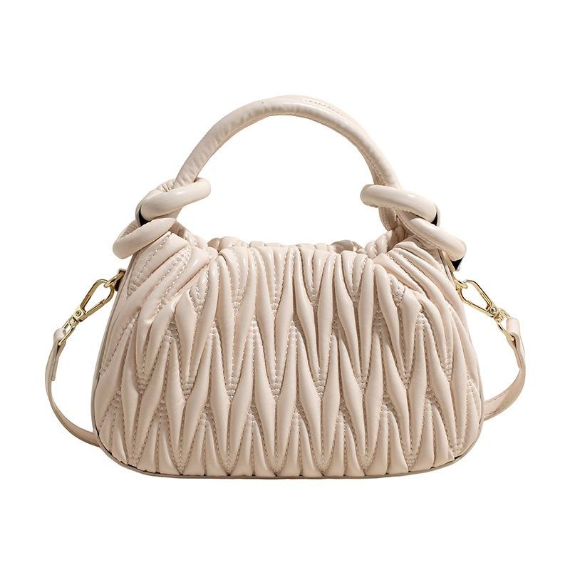 Ručně pletená taška, Vědro taška, Crossbody taška pod paži, Ramenní taška pro dojíždění, Velkokapacitní crossbody taška