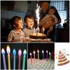 Colorful Flame Candles Wedding  Kids Party Birthday Cake Candles Decoration Party Supplies for Children