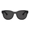 Burberry Temple Logo Square Sunglasses Women's Black