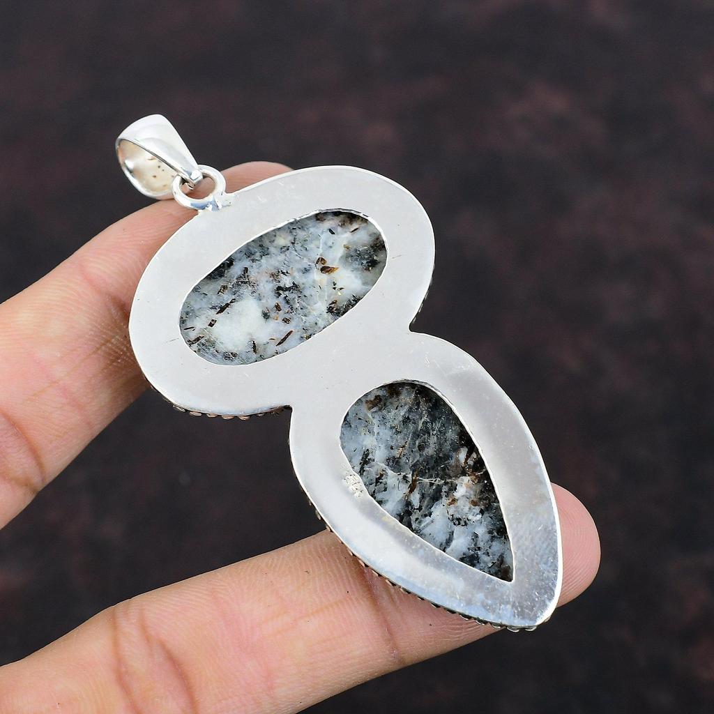 Astrophyllit Hänge Helt Nytt Ädelstenssmycke 925 Sterling Silver Hänge Vintage Smycke Handgjort Hänge Gåva Till Henne Underbart Hänge