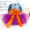 Pumpkin Dog Halloween Dress Chihuahua Size Funny Pet Apparel Cute Dog Lace Skirt  Photograph Props