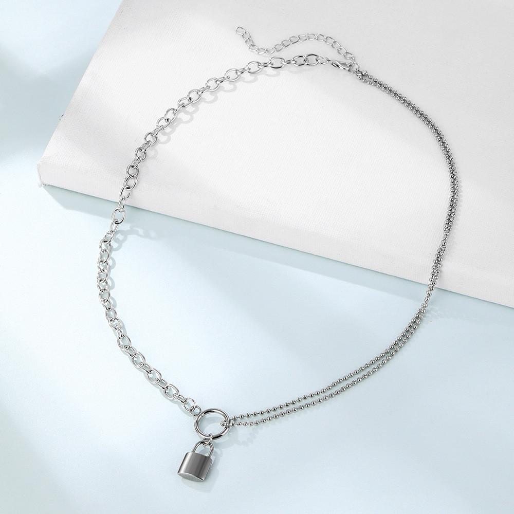 Trendy European And American Style Alloy Choker Necklace With Unique Geometric Pendant