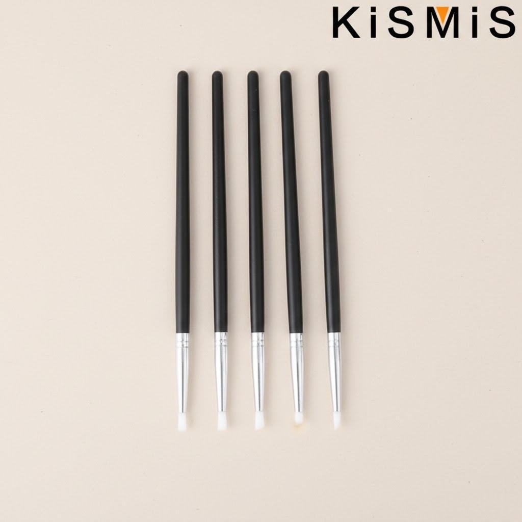 

5Pcs Soft Silicone Nail Art Stamping Carving Embossing Brush Set UV Gel DIY Nail Art Tools белый