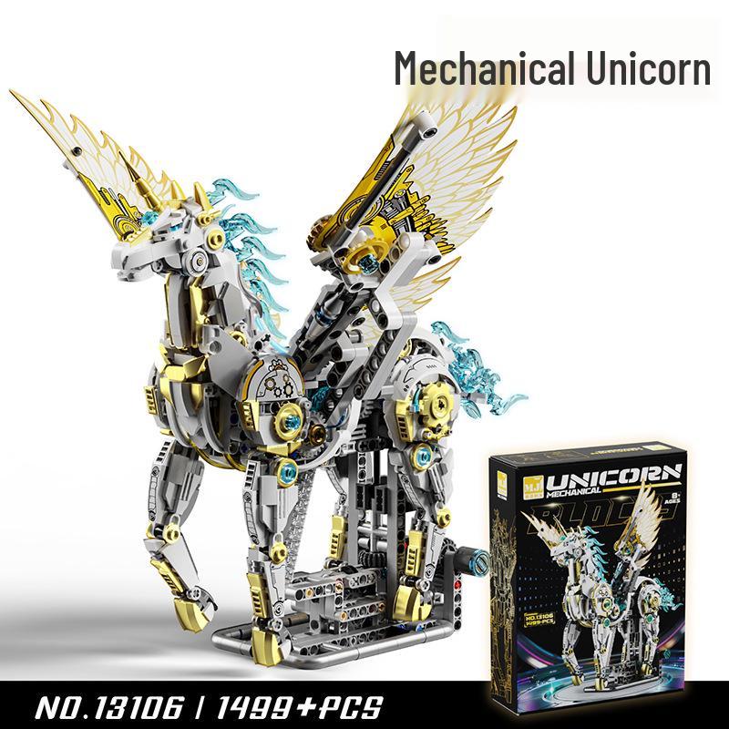 Lego-Compatible Electric Mechanical Whale Building Kit - Challenging DIY Animal Model Toy for Boys