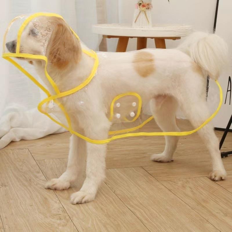 Haustier Hund Welpen Transparente Regenbekleidung Regenmantel Haustier Mit Kapuze Wasserdichte Jacke Kleidung Weiche PVC Kleine Hunde Regenmantel Welpen Regen Poncho