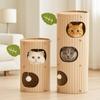 Tree Hole Cave Cat Bed Multi-layer Cats Tunnel Condo Cat Castle House  Scratching/sleeping/playing