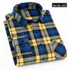 Men's Vintage Plaid Lapel Shirt Jacket - Long-Sleeve Casual Wear for Spring and Autumn