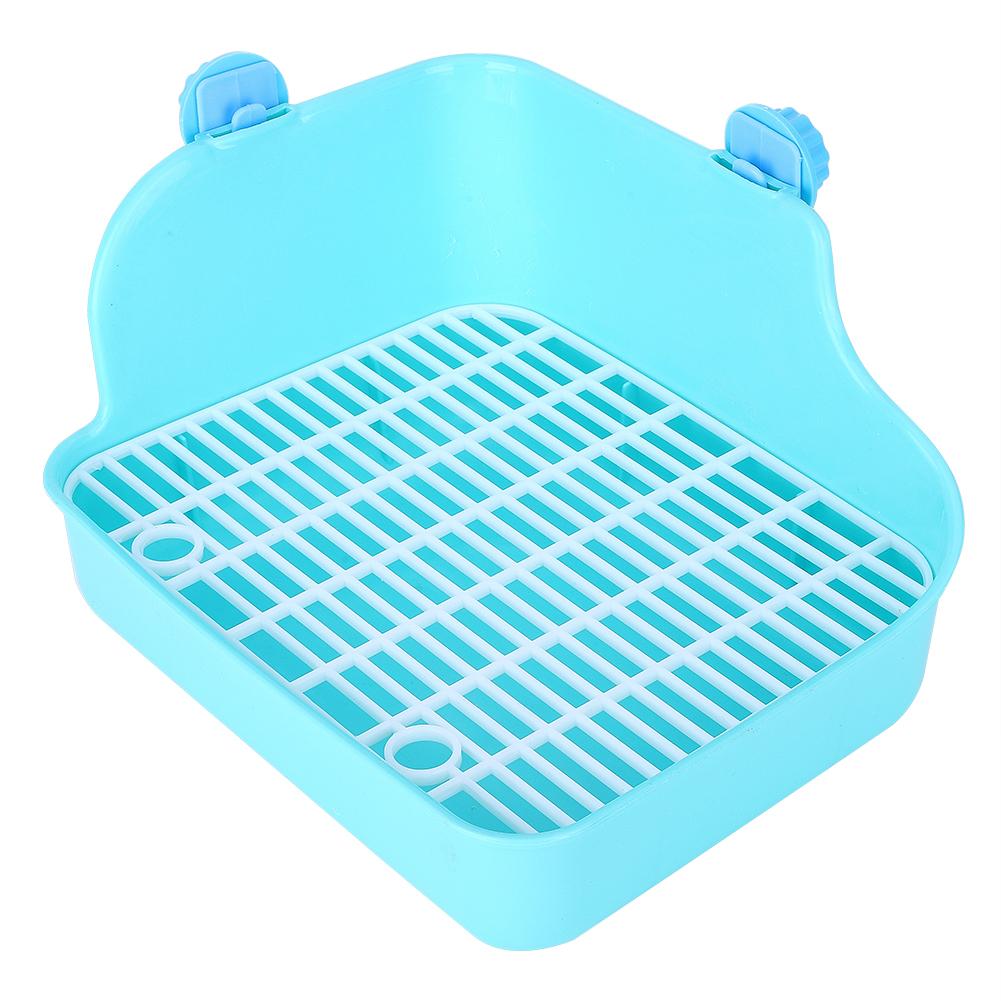 Square Shape Pet Toilet Small Animal Toilet for Rabbit Chinchilla Guinea Pig Cage Use Green
