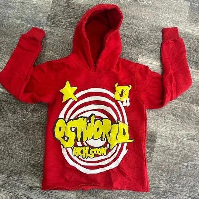 European and American hip-hop fashion street letter printed casual hoodie for men and women M