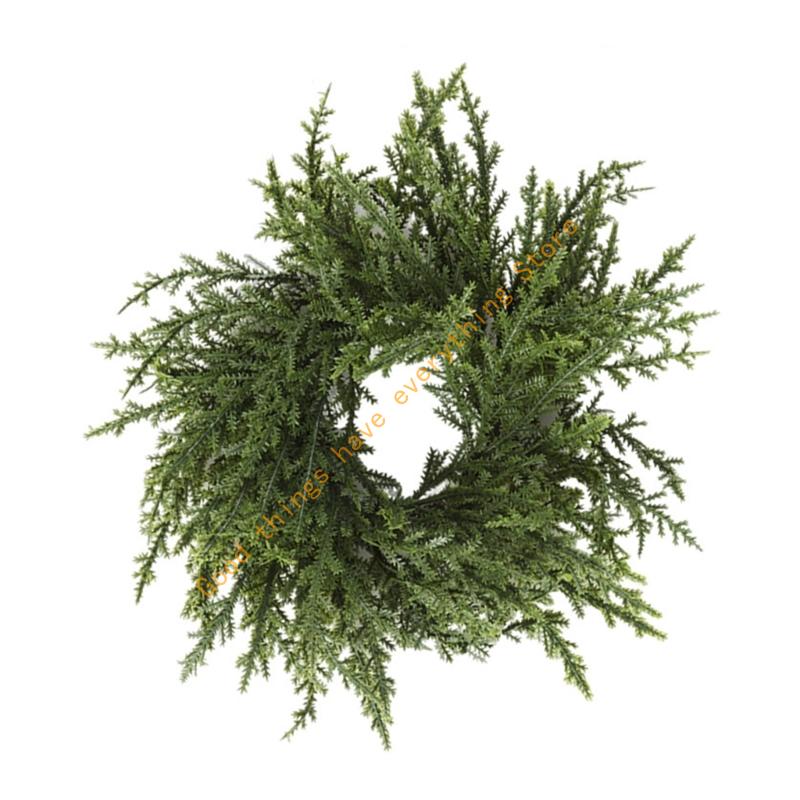 

Christmas Rings Wreath Pine Rings Holders Norfolk Pine Garland 55KF