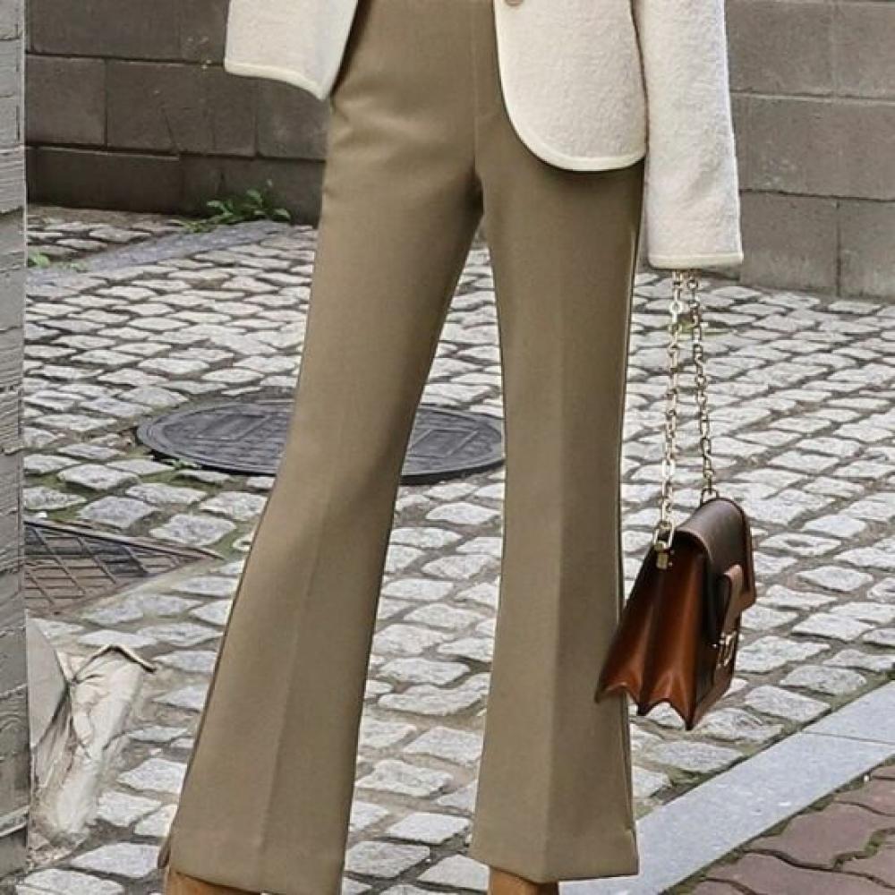 Style Latte Women Body Cover Waistband Bootcut Slacks Pants