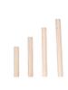 4pcs Wood Ruler Set (15cm,20cm,25cm,30cm)