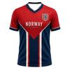 2026 Norway Flag Football Jerseys Men Fast Drying Sports Training Fan Shirt Cultural Leisure Wear Top
