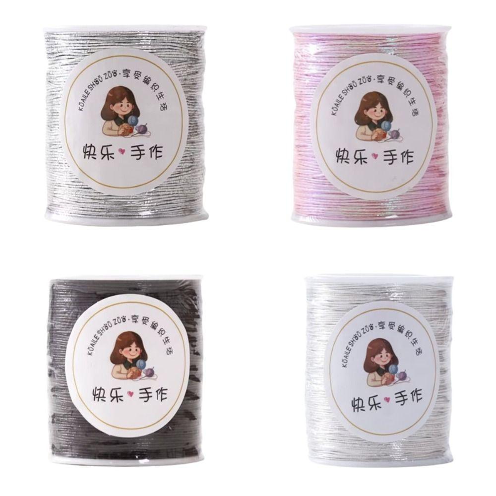 150m Glitter Yarn 1mm Thickness Crochet Yarn Premium Quality Sparkling Yarn  Bags and Hats