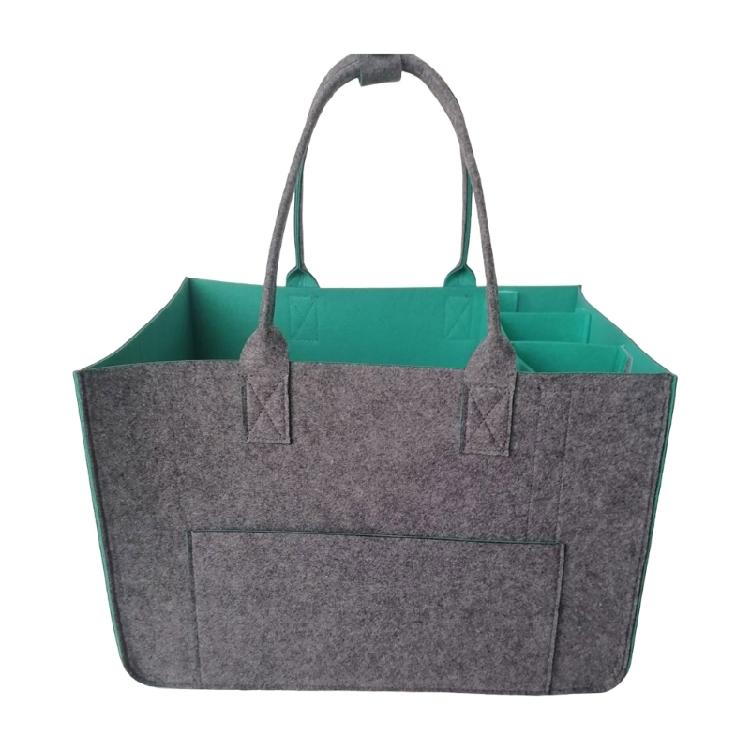 Vielseitige Reise-Organizer-Tasche aus Filz mit speziellen Fächern für Elektronik, Toilettenartikel und Kleidung