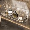 Suction Cup Shelf, Waterproof Acrylic Bathroom Storage Rack, Removable Wall Mounted Cosmetic Storage Rack Basket for Bathroom