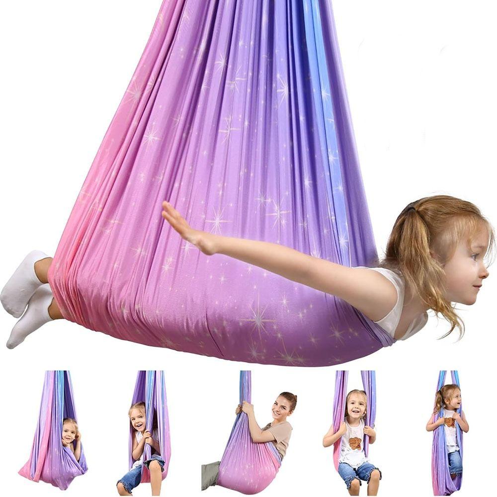 Breathable Kid Swing Soft Hammock Swing Portable Sensory Swing  Indoor