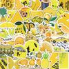 50-Pack Yellow Duck Pineapple Stickers for Suitcase & Notebook DIY Creative Graffiti Decals