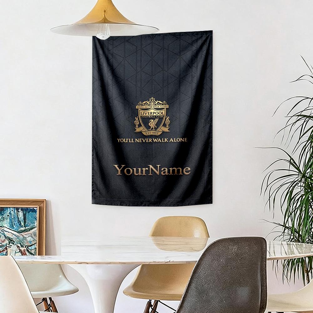 Liverpool Custom Your Name Wall Decor Tapestry Art For Pet Memorial Birthdaywedding Party Backdrop Family Gift