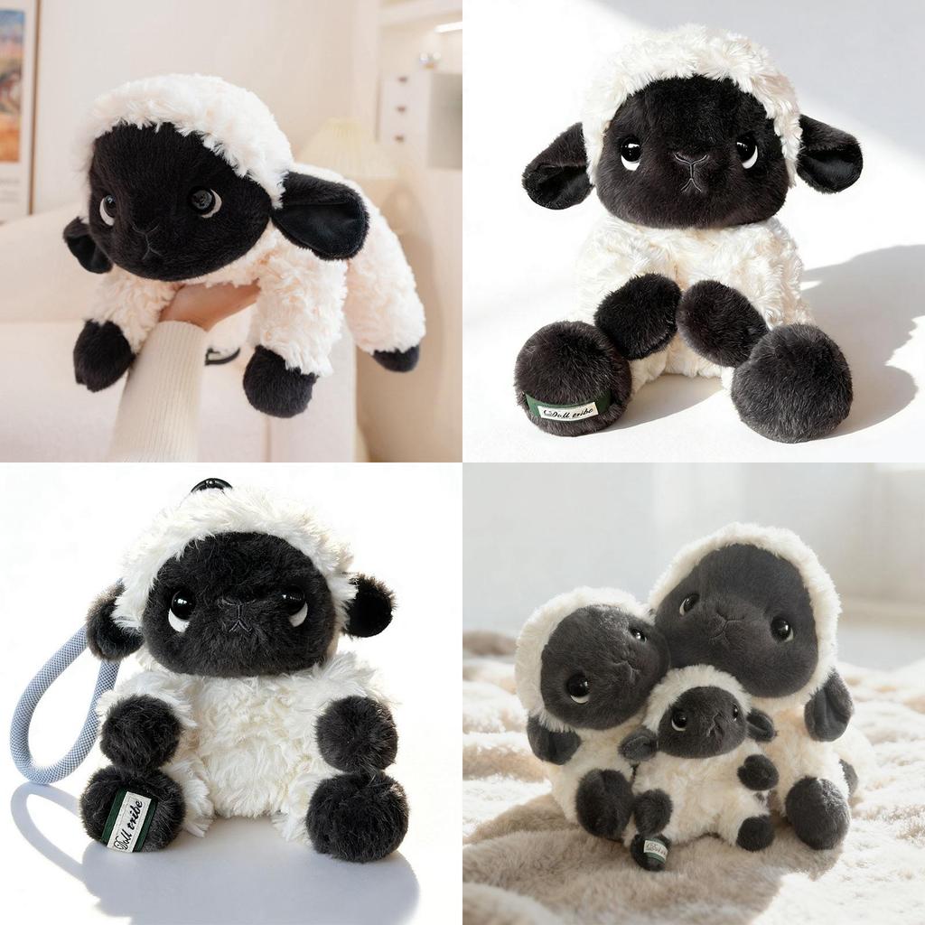 Schaf-Plüschtier mit superweichem Kurzplüsch für Geburtstagsgeschenk für Kinder