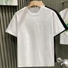Erkek T-shirt Taklidi Dekor Yuvarlak Gevşek Saf Kollu Renk Kısa Boyun Kazak Rahat Orta Uzunlukta Günlük Giyim Spor