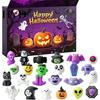 Halloween Countdown Calendar Advent Calendar, 24 Days with Pcs Slow Rising Surprise Squeeze Toys, Scary Collectible Dolls Gifts for Kids, Party Favors