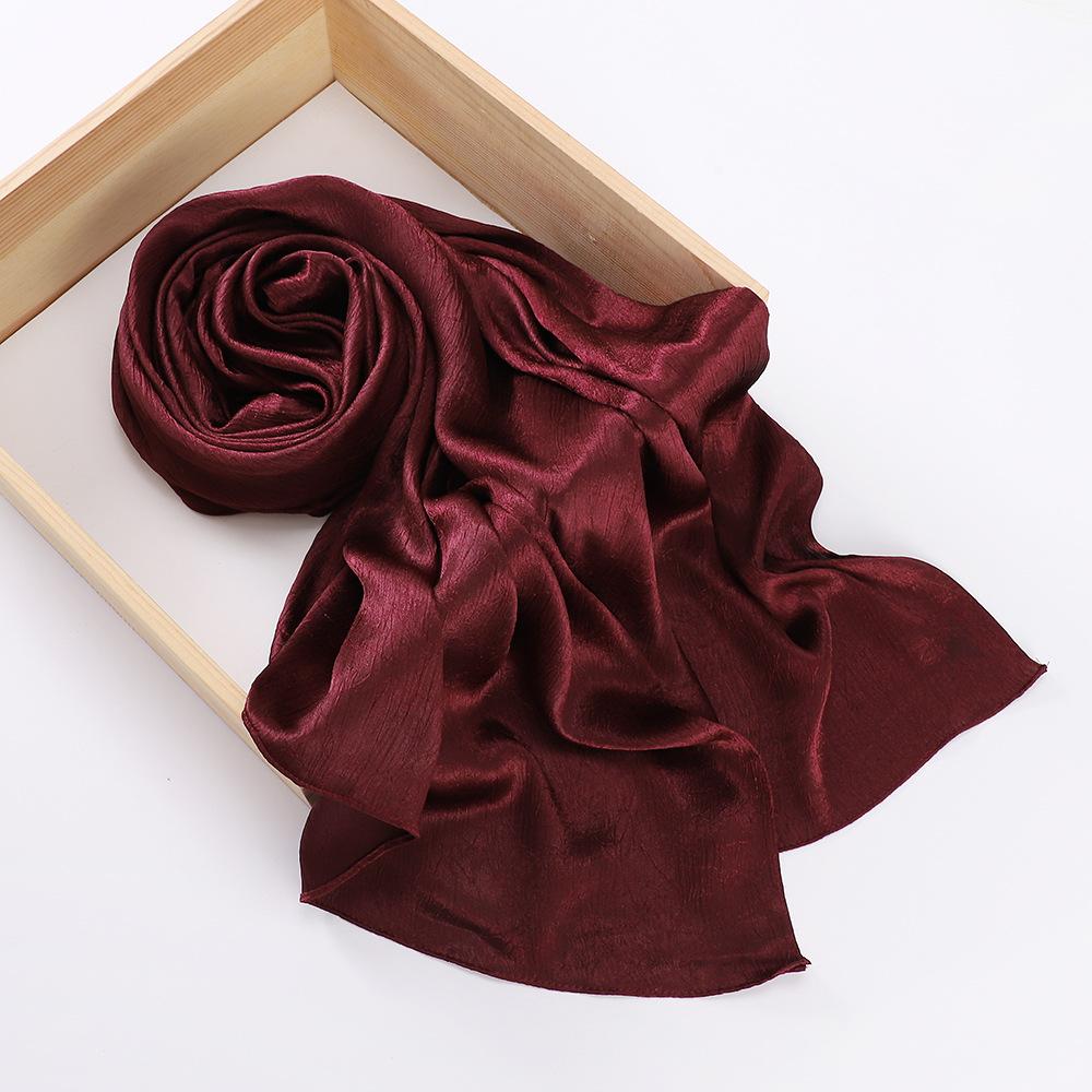 Chiffon Hijab Silk Scarf For Women Scarves Luxury Bandana Headband Headscarf Shawl Chic Muslim Woman Turban Hijabs