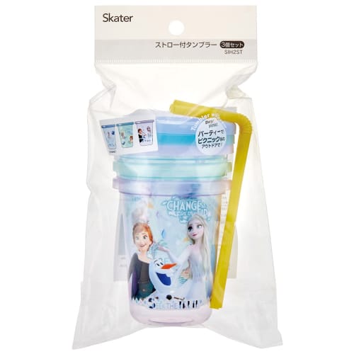 Skater Tumbler with Straw 230ml 3 Pieces Disney Frozen 21 Made In Japan SIH2ST-A
