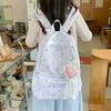Schultasche Koreanischer gepunkteter Rucksack Mädchen Schüler Niedlich Leichtgewicht Schleife Spitze Schultasche Rucksack mit großer Kapazität