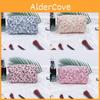 Portable Cotton Wash Bag With Quilted Flower Pattern For Travel And Home