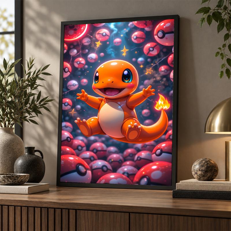5D Diamond Painting Charmander DIY Full Drill Diamond Art Kit Home Decoration