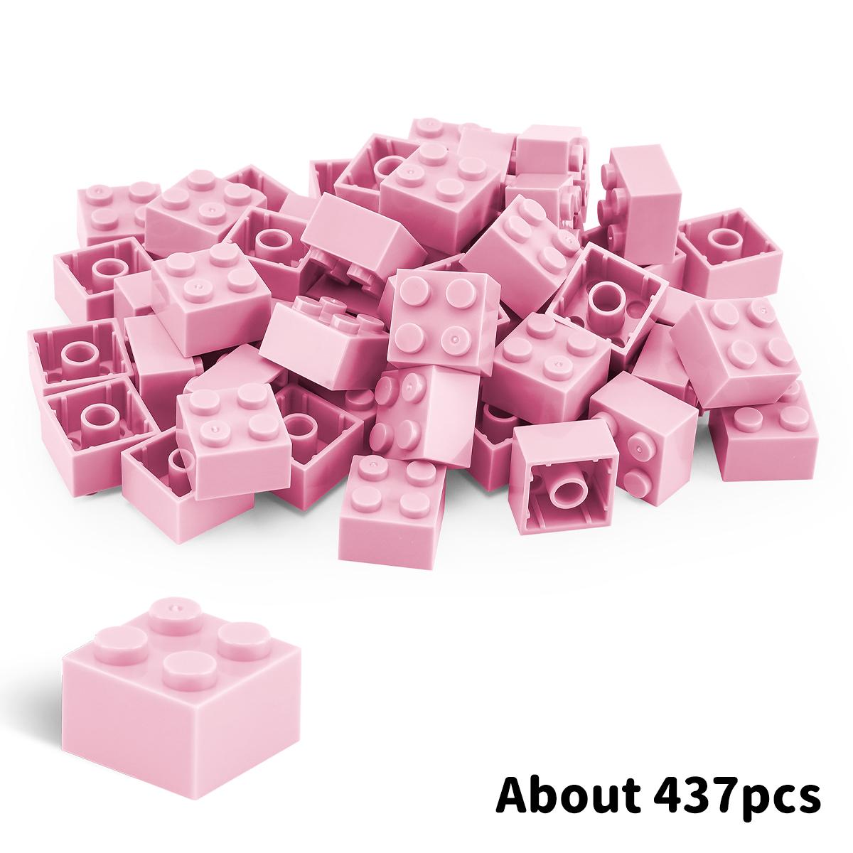 500g2x2 Briques de Construction Briques Épaisses Points Éducatif Créatif TailleCompatible Avec Jouets pourEnfants 500g 2x2 high brick