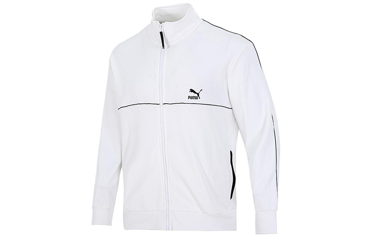PUMA Jackets Men s White Stand Collar Moderate Other 531706-02 L