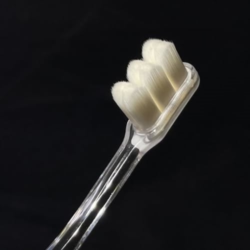 Orange Care Products Dense Ultra-Fine Bristle Toothbrush, Compact, Transparent, 1 Brush (x 1)