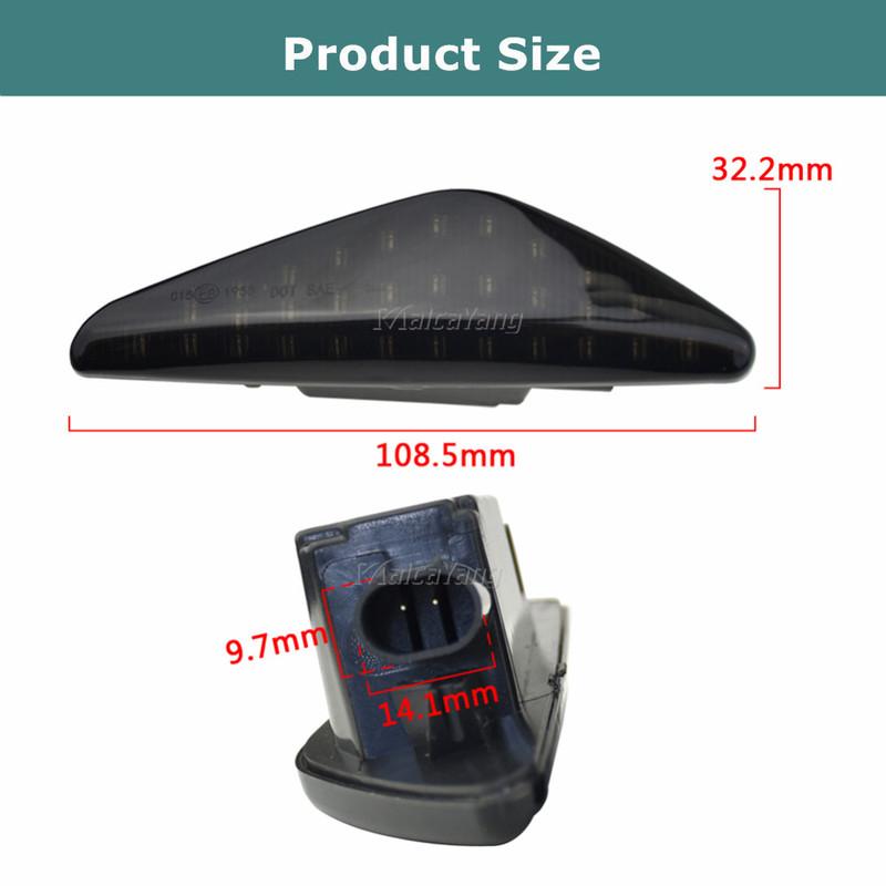 2pcs LED Dynamic Star Side Marker Turn Signal Light Indicator Flowing Flash For BMW X3 X5 X6 E70 E71 2008-2014 E72 F25