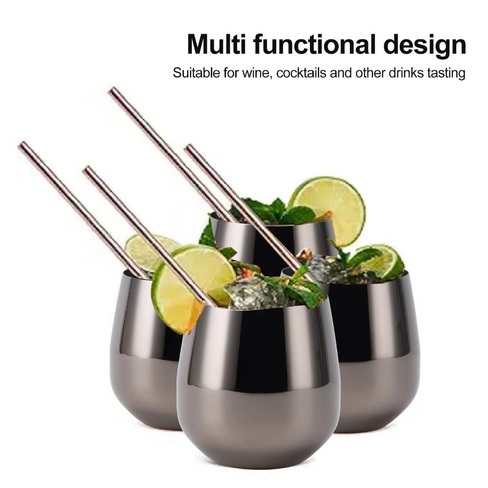 304 Stainless Steel Stainless Steel Wine Glass 500ml Egg Shape Wine Glass Travel