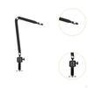 Mic Arm Stand Double Section Folding Aluminum Alloy Rack Desk for Studio Home Voice