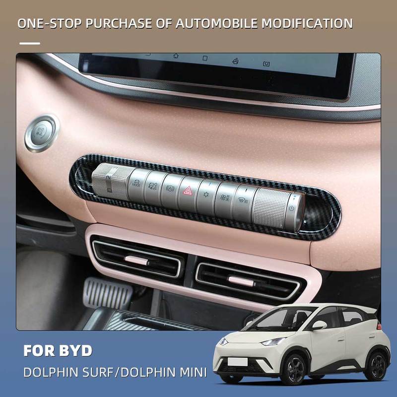 Auto Center Console AC Button Etc Frame for BYD Dolphin Mini Seagull Dolphin Surf 2024 2025 Decorative Trim Interior Accessories