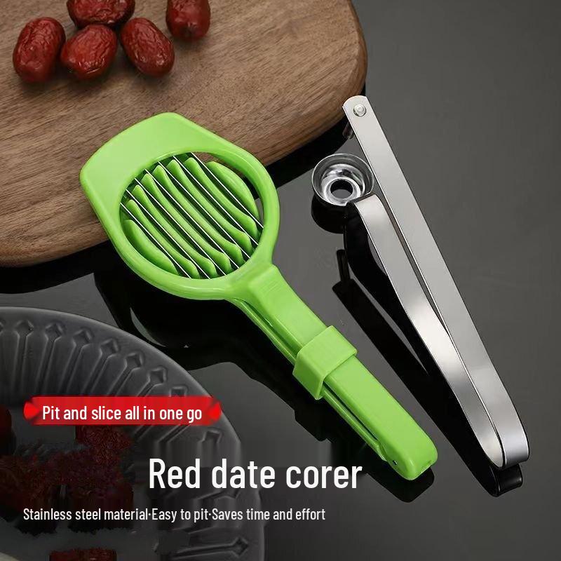 2-in-1 Date Pitter and Slicer Set