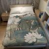 Lotus Haze Flannel Blanket Warm Soft Halloween Christmas Couch Warm Cozy Decorative Decor Gift for All Season