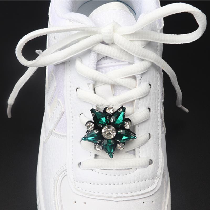 Colorful Gems Shoe Charm Fashion Rhinestones Sneaker Charms Girl Gift Shoe Decoration Af1 DIY Shoelaces Buckles Shoes Accesories