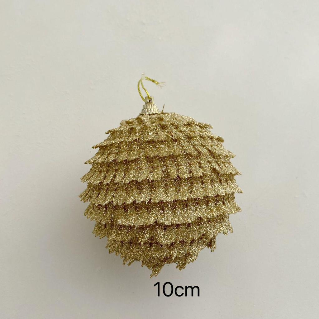 Painted Foam Christmas Tree Hanging Ball Decoration