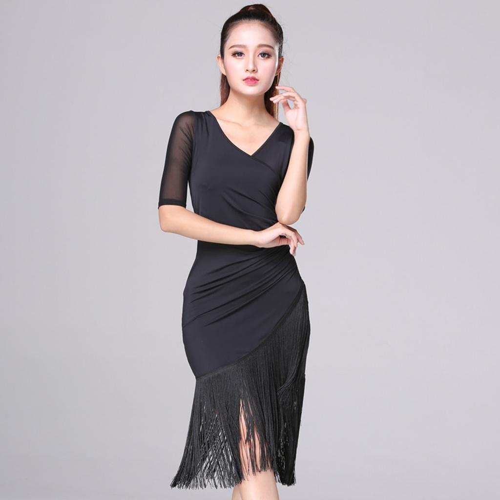 Damen Lässig Halbarm Sommer Tanzkleid Party Trainingsoutfit