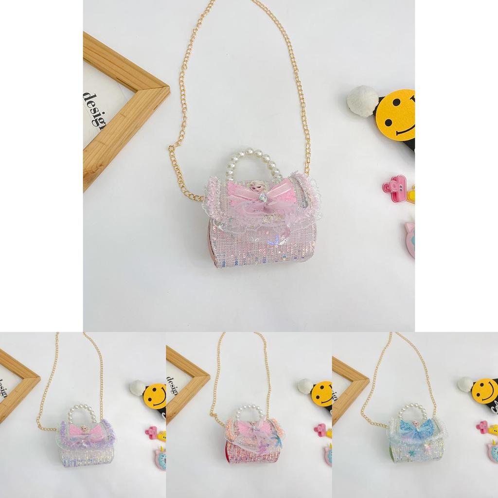 Adorable Mini Princess Handbag With Bow And Pearls Perfect For Girls Everyday Use