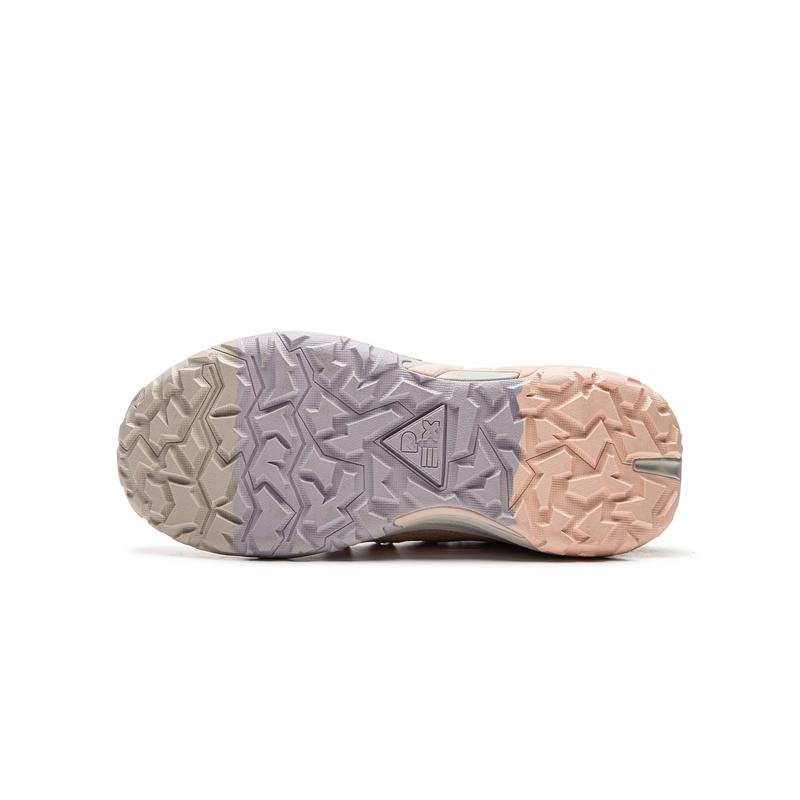 Li Ning Comfortable Versatile Non-Slip Wear-Resistant Mid-Top Outdoor Shoes Kids Shoes Peach Pink YKEU006-2