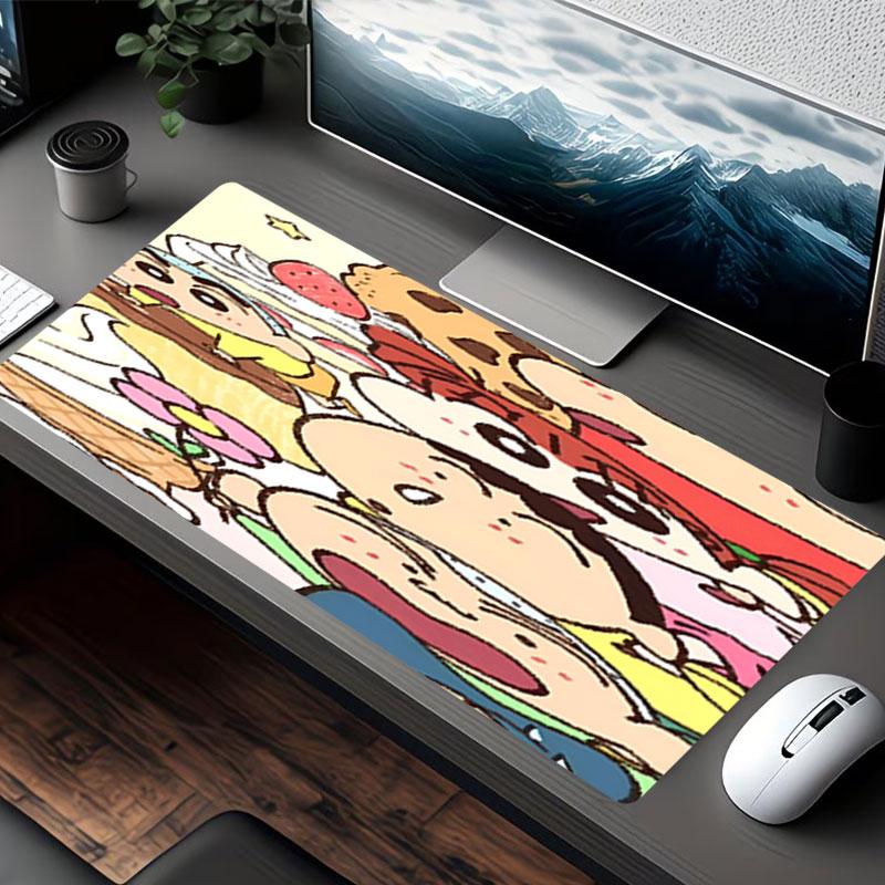 Crayon Shin Print Mouse Pad, for Keyboard Pad Laptop PC Mat for Office Home Use, Desk Decor, Perfect Birthday Gift for Gamers